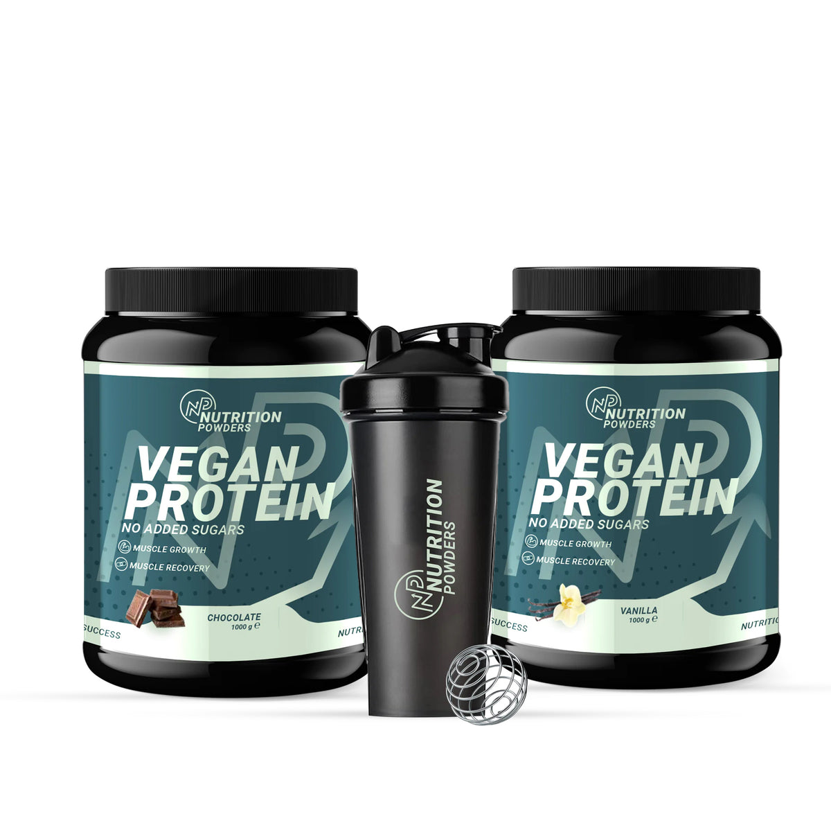 Vegan Protein Powder met shake beker